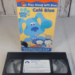 Blue's Clues - Café Blue (VHS, 2001) Play Along With Blue Steve Nick Jr.